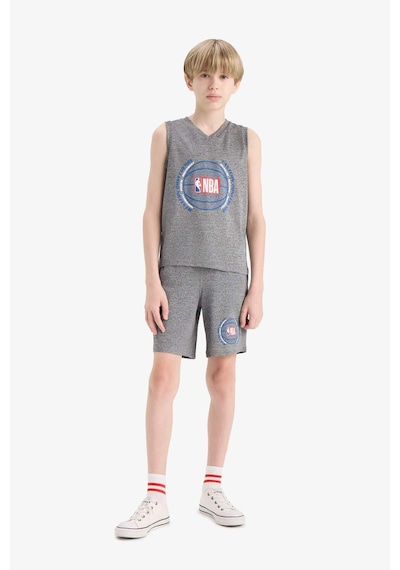 Defacto Erkek Çocuk Nba Wordmark V Yaka Atlet E4847a825hsgr210 Gri