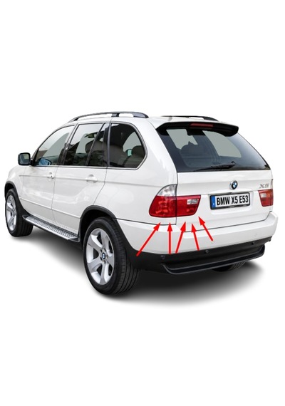 Bmw X5 E53 2000-2007 Arası Depo Stop Lambası 4'lü Komple Takım 63217164475 / 63217164476