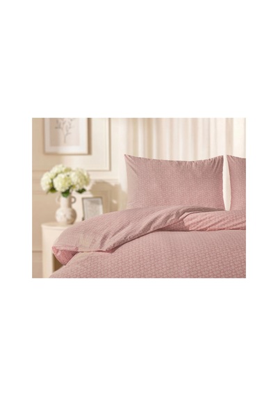 Doqu Home Floren Nevresim Takımı / Yatak Örtüsü Seti Tek Kişilik Pembe