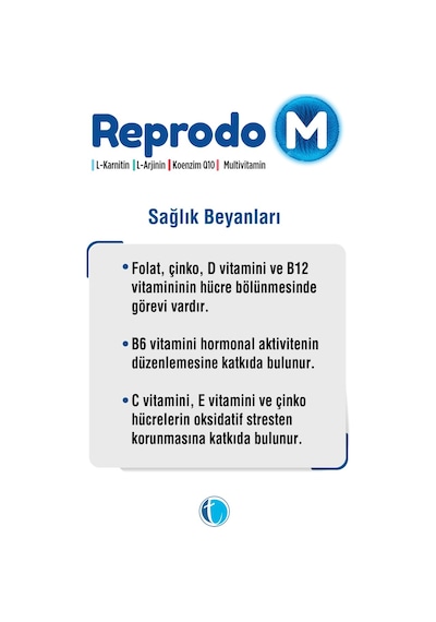 Tab Reprodo M Multivitamin İçeren Takviye Edici Gıda 30 Saşe