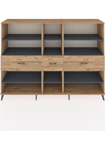 Hyperion Dolap 9 Raflı 3 Çekmeceli 220x44x163 Çam-antrasit/çam Antrasıt/atlas Çam - Atlas Çam Hyperion Dolap 9 Raflı 3 Çekmeceli 220x44x163 Çam-antrasit/çam Antrasıt/atlas Çam - Atlas Çam