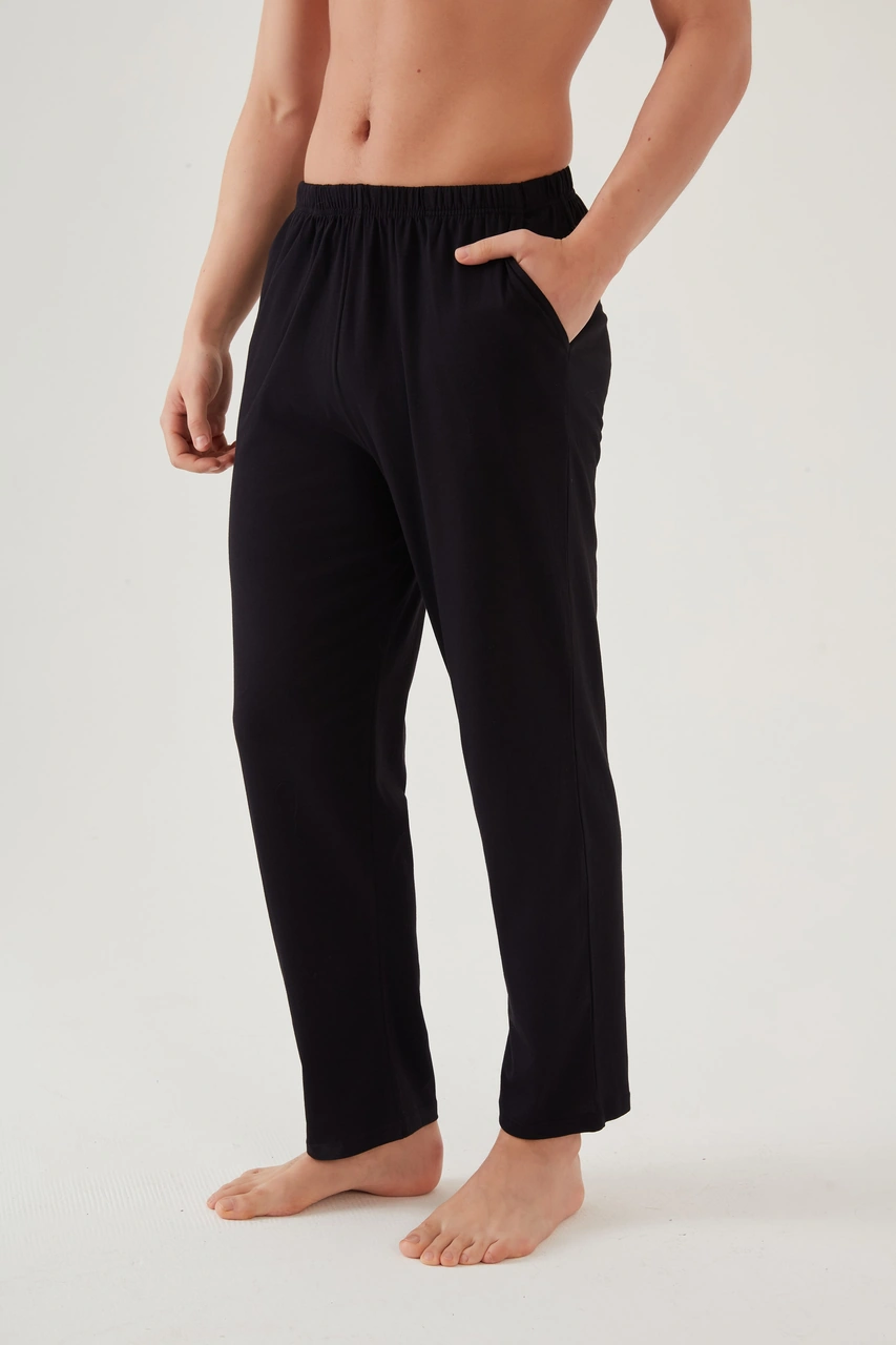Koza İç Giyim Erkek Pamuklu 2'li Tek Alt Pijama Ke10001 Füme