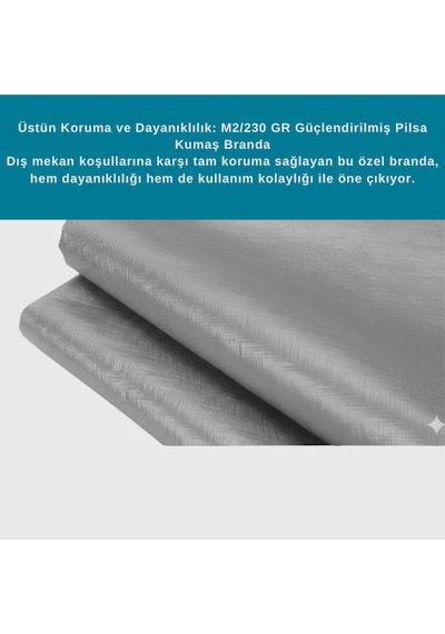 Güçlendirilmiş Su Geçirmez Kamp Ve Çadır Altı Brandası - 12m2