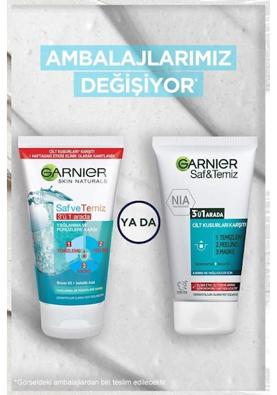 Garnier Saf & Temiz 3ü 1 Arada Temizleme Jeli 150 ML