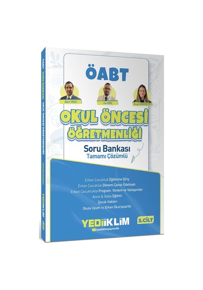 Yediiklim Yayınları 2027 Meb Ags Öabt Okul Öncesi Öğretmenliği Tamamı Çözümlü Soru Bankası 3. Cilt-170015