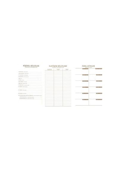 Mynote Planlayıcı 17x24 Sert Kapak Spiralli 100 Sayfa Krem Krem