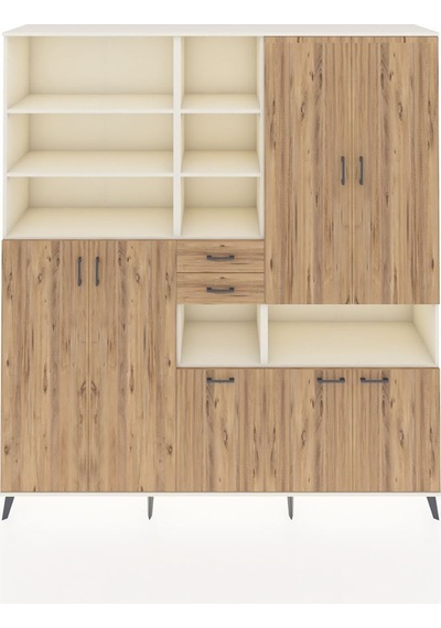 Hyperion Dolap 17 Raflı 2 Çekmeceli 7 Kapaklı 220x44x243 Aytaşı-çam/çam Çok Renkli Hyperion Dolap 17 Raflı 2 Çekmeceli 7 Kapaklı 220x44x243 Aytaşı-çam/çam Çok Renkli