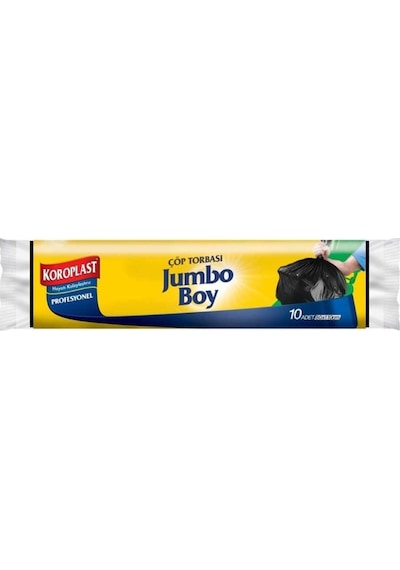 Koroplast Profesyonel Jumbo Çöp Torbası 80 x 110 CM 10 Adet 10'lu