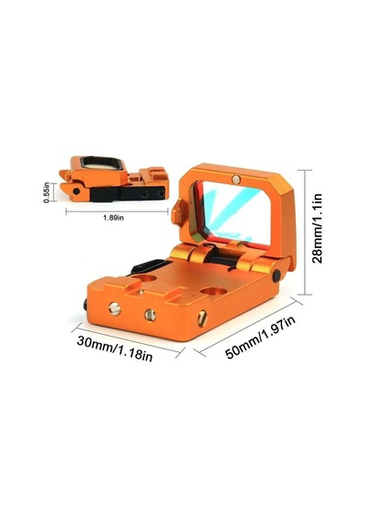Vism Flipdot Reflex M2 Red Dot Sight - Katlanabilir 22mm Reflex Nişangâh Lisinya Turuncu