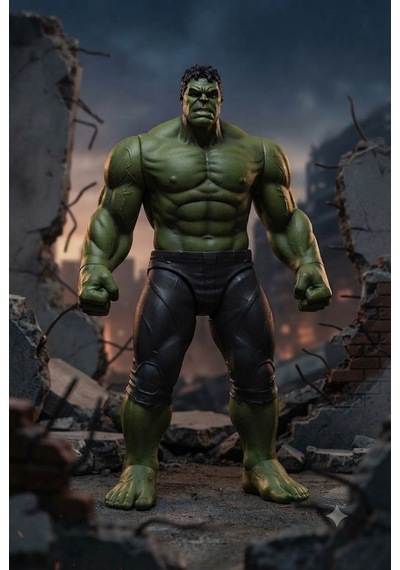 Sesli Işıklı 30 Cm Hulk Oyuncak Figür Pilli Dev Kahraman Eğlenceli Aksiyon Figürü