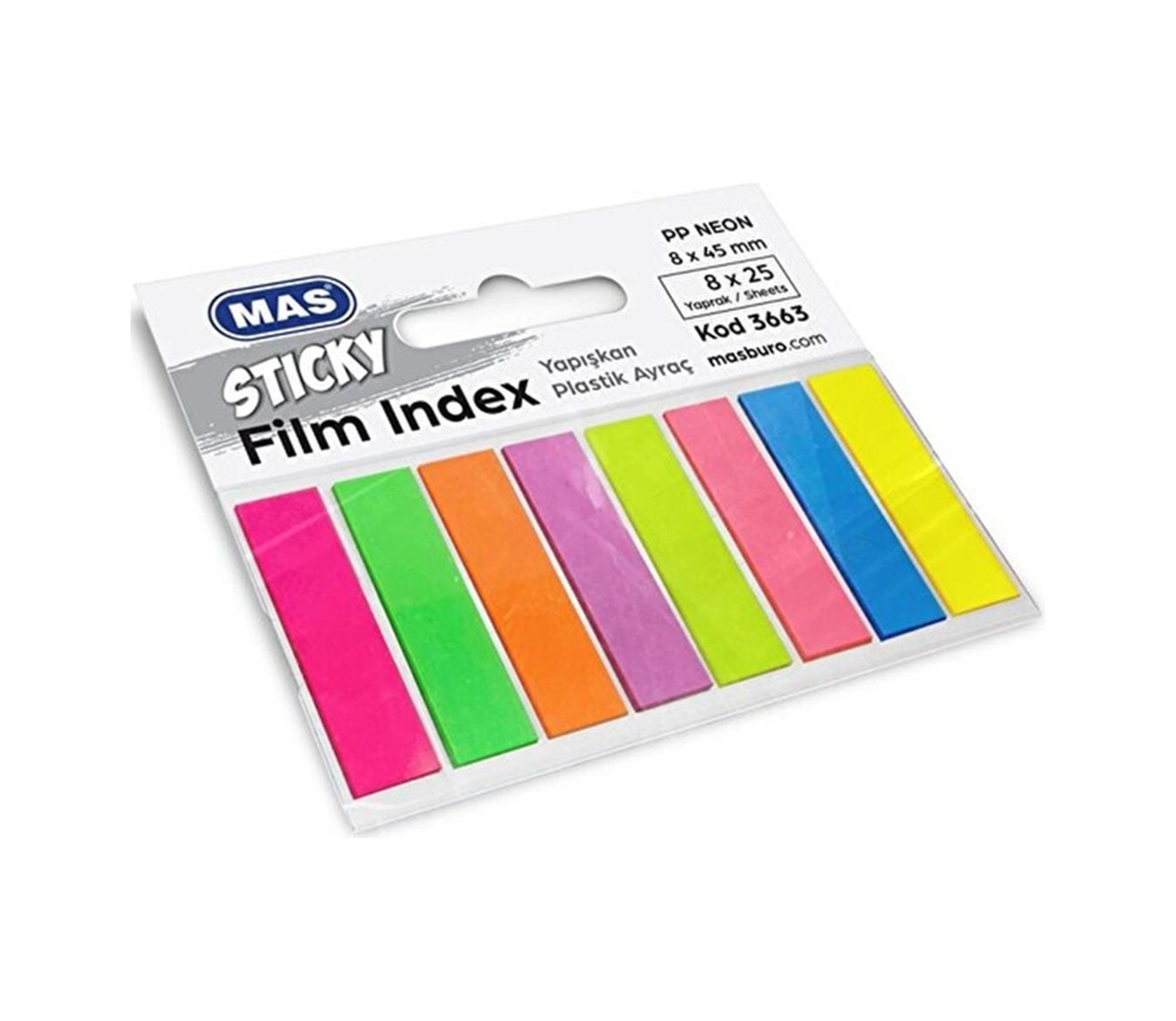 3663 Film Index 8mm X 45mm 8x25 Sayfa Pp 8 Renk