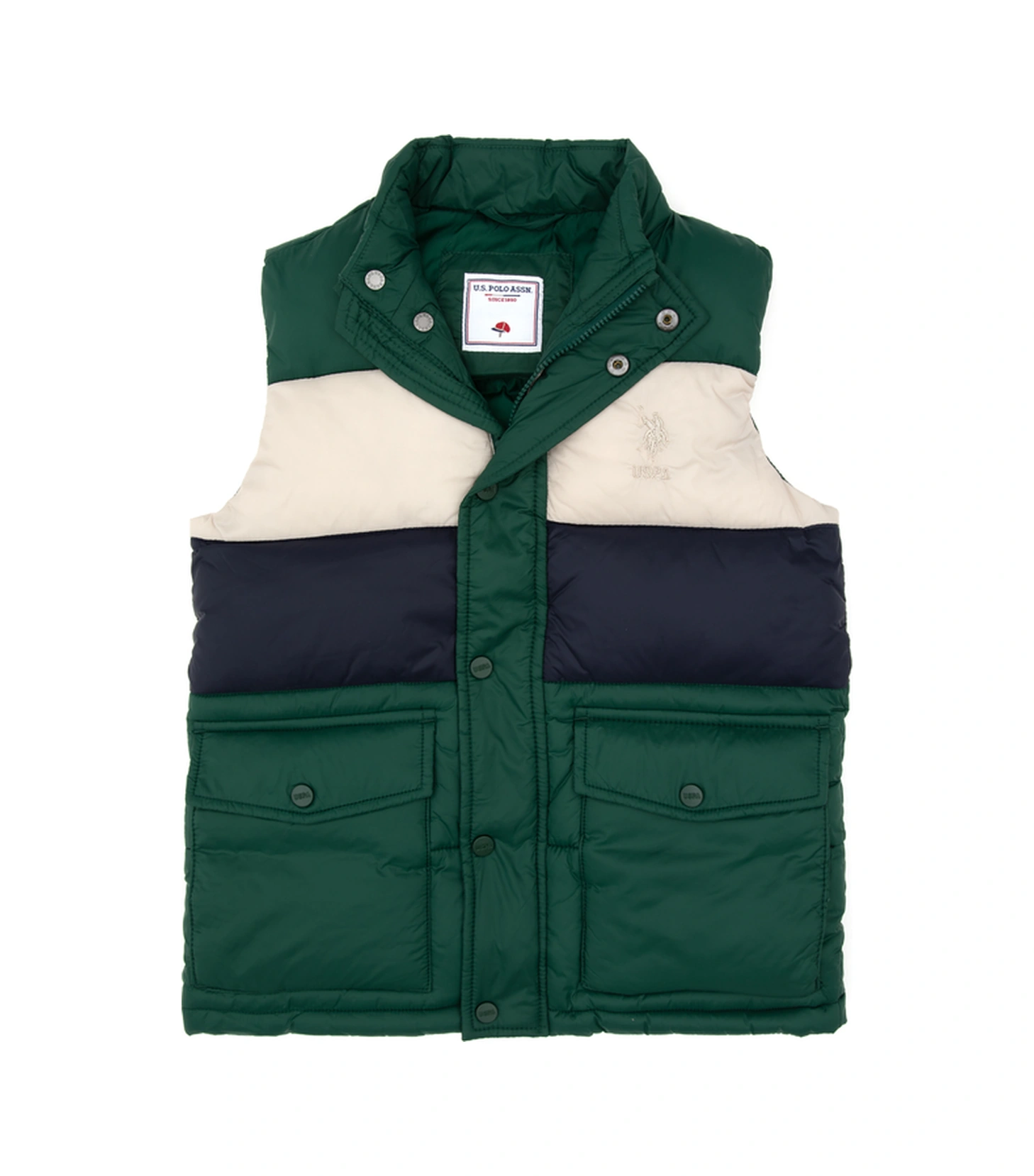 U.s. Polo Assn. Erkek Çocuk Koyu Yeşil Yelek Dokuma 50310532-vr079 Koyu Yesıl