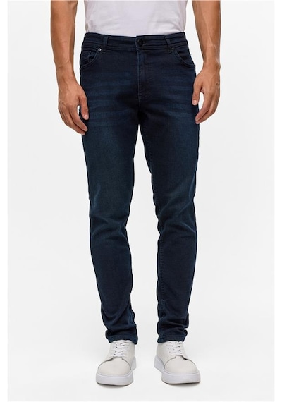 Süvari Mavi Regular Denim Pantolon Mavi