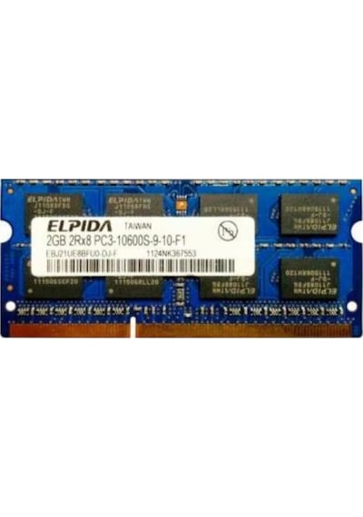Elpida Ebj21ue8bfu0-dj-f 2 Gb Ddr3 1333 Mhz Cl9 Ram - 2gb 2rx8 Pc3-10600s-9-10-f1