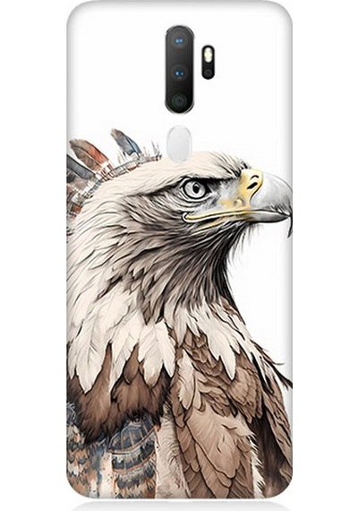 Oppo A9 2020 Uyumlu Silikon Kılıf Savaşçı Kartal