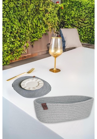 Vos Versa Amerikan Servis Supla Lux Sunum Ekmeklik- Kayık Gri Vvhm0046-403 - Gri