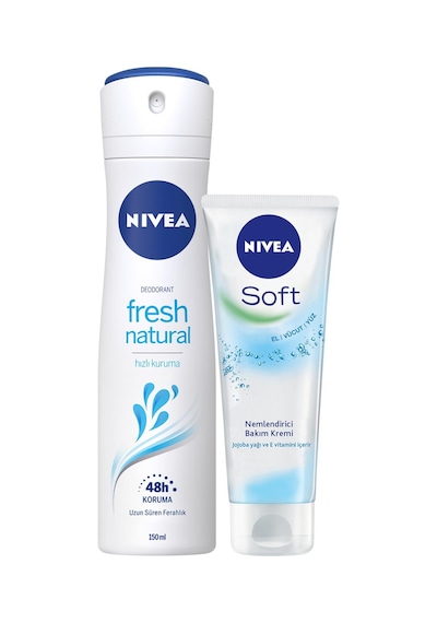 Nivea Fresh Kadın Deodorant 150 ML + Soft Nemlendirici Bakım Kremi 75 ML