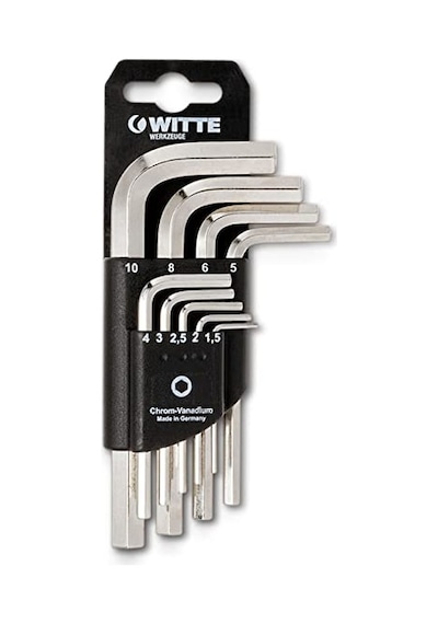 Alman Witte Allen Anahtar Takımı 9 Parça 1 5-10 Mm Alyan Seti