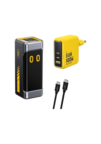 Aohi Starship 10.000 Mah 210w Powerbank, Youth 3 Portlu 100w Şarj Adaptörü