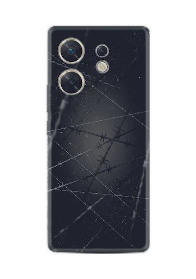 Infınıx Zero 30 4g Kılıf Silikon Desen Özel Seri Dikenli Tel 1779