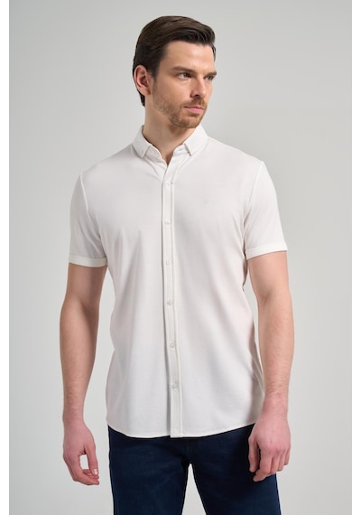 İmza Beyaz Kısa Kol Düz Örme İtalyan Yaka Düğmeli Cepsiz Pamuklu Classic Slim Fit Gömlek 1004250156 600 Beyaz İmza Beyaz Kısa Kol Düz Örme İtalyan Yaka Düğmeli Cepsiz Pamuklu Classic Slim Fit Gömlek 1004250156 600 Beyaz