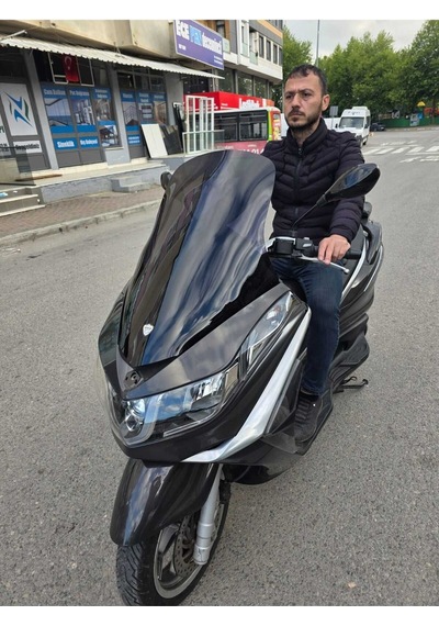 Motocam Piaggio X10 350 Ön Cam 2011-2017 Model 73cm Siyah Renkli 4mm