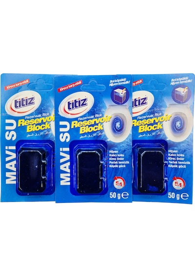 Titiz Rezervuar Blok Mavi Su 3 x 50 G