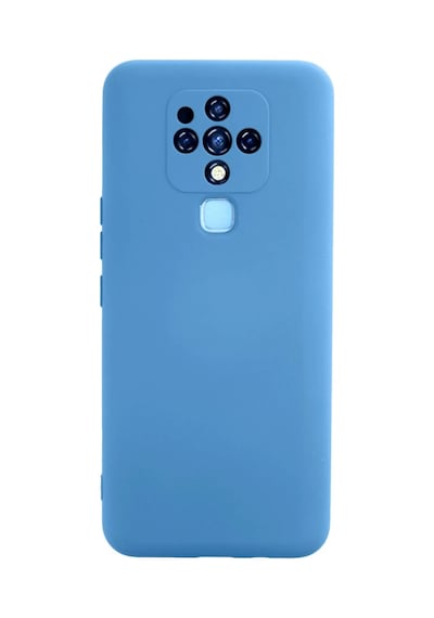 Tecno Camon 16 Uyumlu Kılıf Nano İçi Kadife Silikon - Mavi