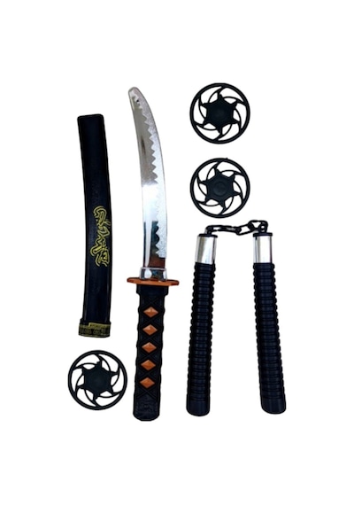 Oyuncak Ninja Samuray Kılıcı Ve Mınçıkası Samuray Kılıcı