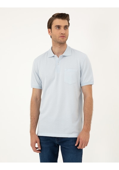 Pierre Cardin Erkek Buz Mavisi Tişört 50288681-vr095 Buz Mavi