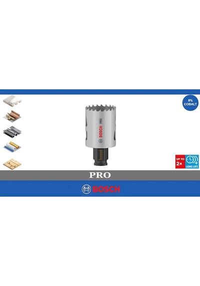 Bosch Pro 38 Mm Pc Delik Testeresi Hss %8 Kobalt 2608594380