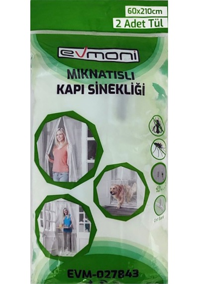 Evmoni Kapı Sinekliği Mıknatıslı 2 Parça 60x210cm 5 Adet