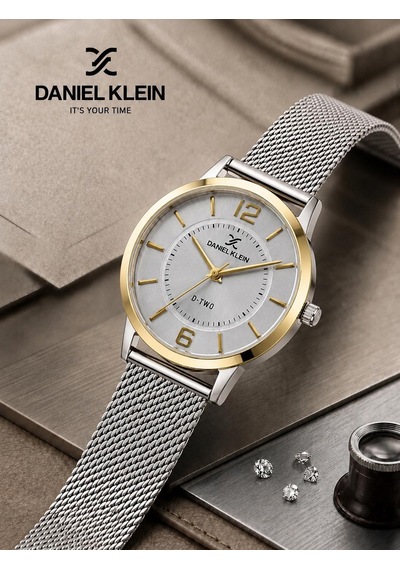 Daniel Klein Premium Seri Hasır Kordon 2 Yıl Garantili 3 Atm Suya Dayanıklı Kadın Kol Saati C13306.8 Rose Gold - Gümüş