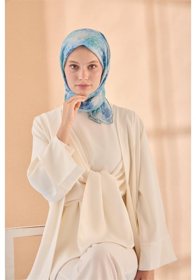 Silk Home Soft Eşarp 73095-19 Turkuaz, Mavi, Taş