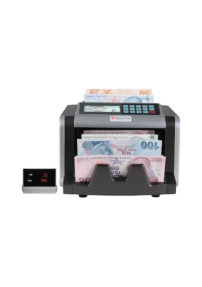 Baove GB7200B Karışık Para Sayma Makinesi - Sahte  Para Yakalama - TL, Euro, Usd + Müşteri Ekranı