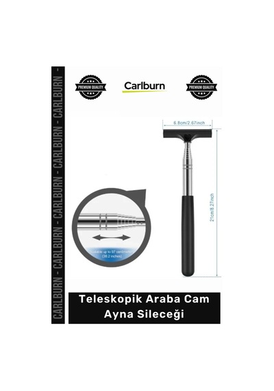 Özel Üretim Uzayabilen Dikiz Aynası Temizleme Aparatı Pratik Teleskopik Araba Cam Ayna Sileceği