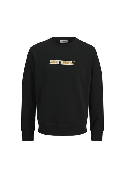Jack & Jones Jack&jones 12298431 Jjmunk Sweat Crew Neck Black Erkek Sweatshirt Siyah