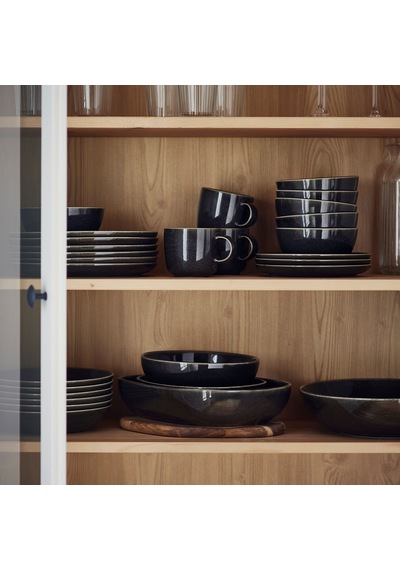 Ikea Gladelig Yemek Takımı 24 Parça Koyu Gri