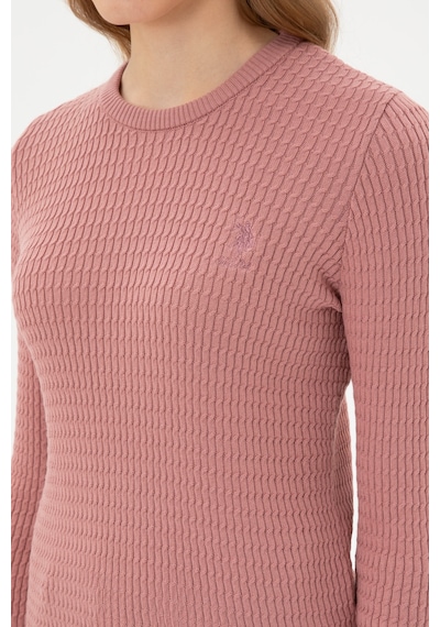 U.S. Polo Assn. Kadın Orkide Bisiklet Yaka Basic Kazak 50307763-VR221