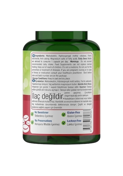 Natures Supreme Iron 17 Mg 60 Kapsül Aromasiz