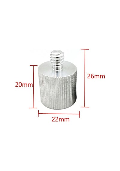 5/8 İnç Tripod Vidasını 1/4 Inçe Dönüştürücü Vida Adaptörü