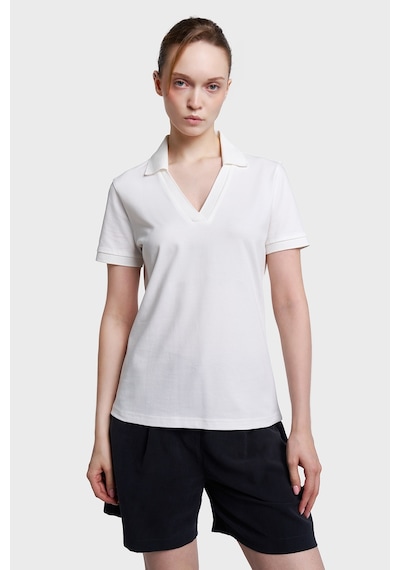 Lescon Kadın Kısa Kollu Polo Yaka T-shirt 26y-2108 Beyaz