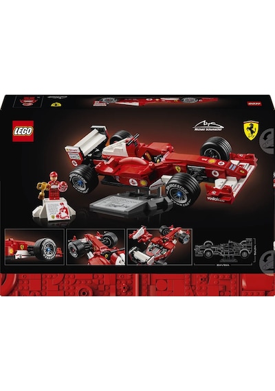 LEGO® Icons Ferrari F2004 ve Michael Schumacher 11375 - Yetişkinler için Sergileme Standı İçeren Model Yapım Seti (735 Parça)