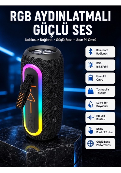 Bluetooth Hoparlör Usb Şarjlı Uzun Pil Ömrü Android Ve İos Uyumlu Renkli - 550