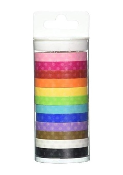 Doodlebug 4802 Monokromatik Washi Bant 12 Paket , 8 Mm X 12 Yd Diğer