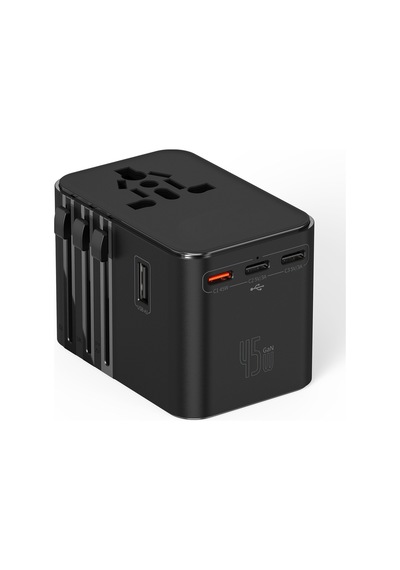 Evrensel Eu Us Au Uk Priz Fiş Çevirici Dönüştürücü Seyahat Adaptörü 2x Usb 3x Type-c Port Çıkışı