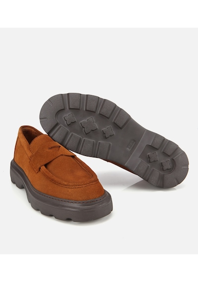 Hotiç Erkek Süet Deri Taba Kalın Tabanlı Günlük Loafer 02ayh313930a370 02ayh313930a370 Taba