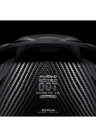 Ruroc Eox 2.0 Liquid Carbon Kapalı Kask Siyah - Karbon