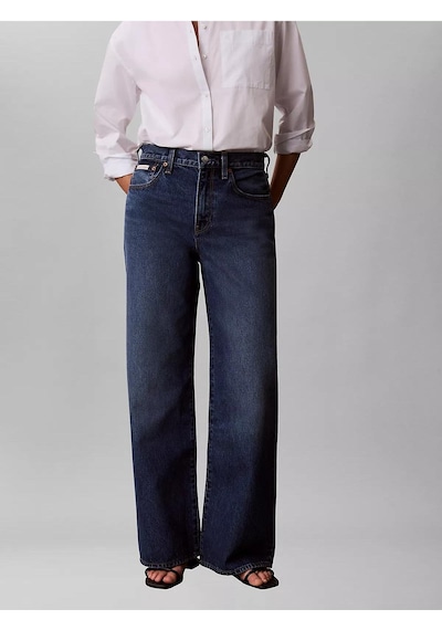 Calvin Klein Kadın Normal Kesim Yüksek Bel Geniş Paça Pamuklu Denim Mavi Jeans Lv047f727g-sd3-13708 Mavi Calvin Klein Kadın Normal Kesim Yüksek Bel Geniş Paça Pamuklu Denim Mavi Jeans Lv047f727g-sd3-13708 Mavi