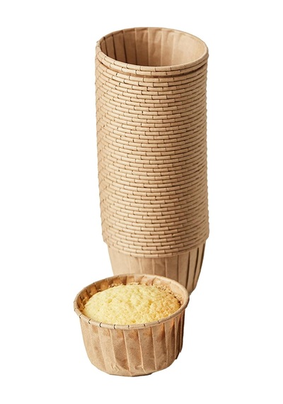 Promosyonca Kraft Kağıt Muffin, Cupcake Kalıbı, Airfryer Uyumlu 12 Adet